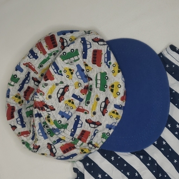 𝅺5/$30 H&M NWOT striped Swim Trunks +  Car Vehicle Hat - Picture 3 of 5